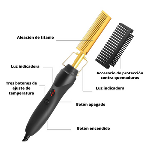 "Rizadora GlamWave  2 en 1:Tu Pelo Perfecto en Cualquier Momento"